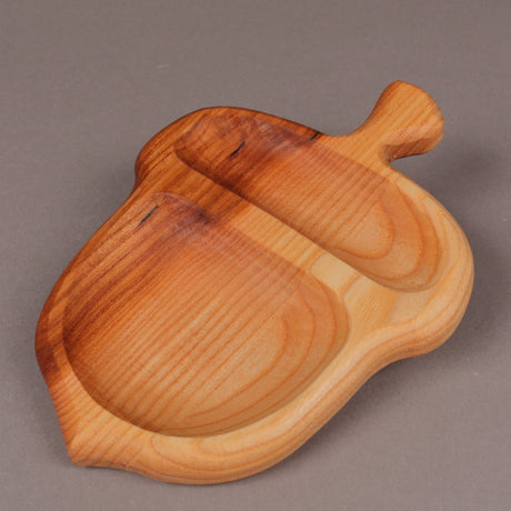 Platou din Lemn in forma de Ghinda, 20x14 cm