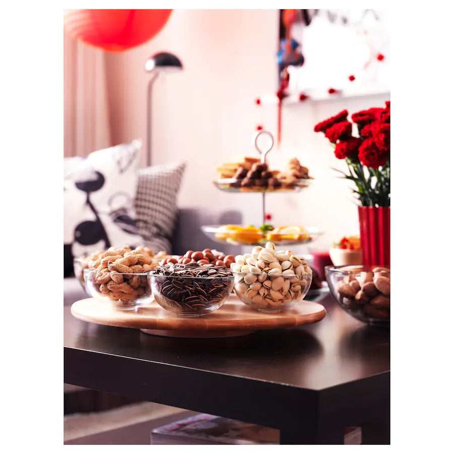 Platou rotund din Lemn, Rotativ, 40 cm