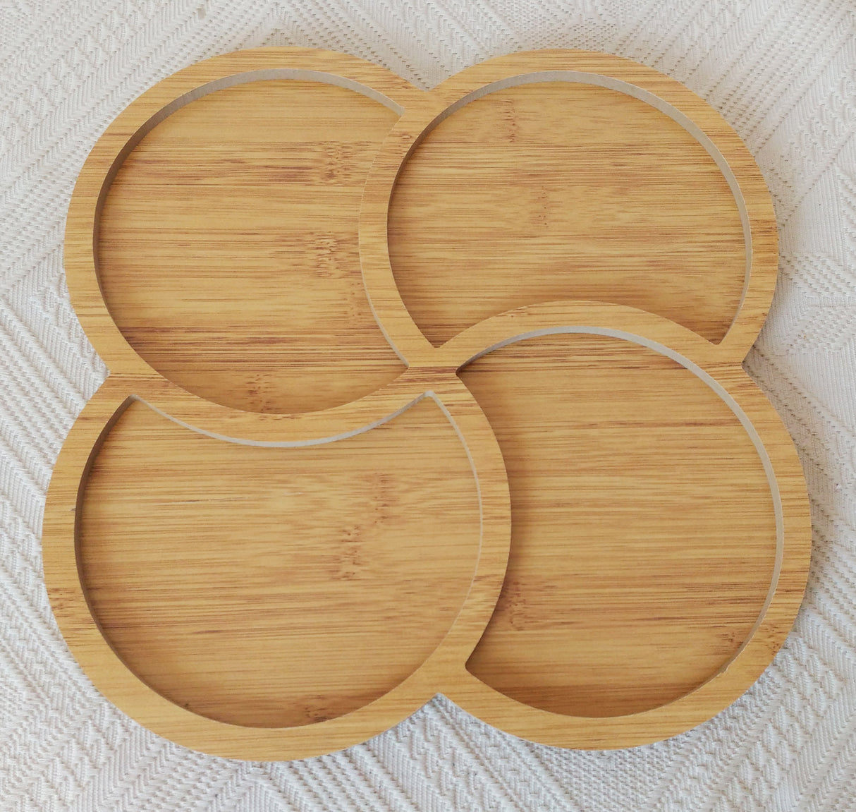 Platou Servire Compartimentat, Bambus