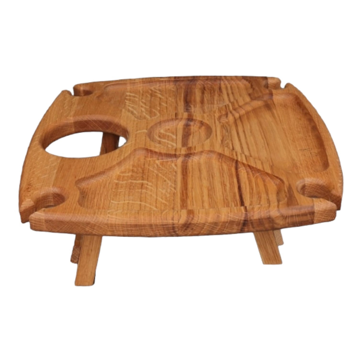 Platou servire din Lemn cu picioare pliabile, 35x16 cm