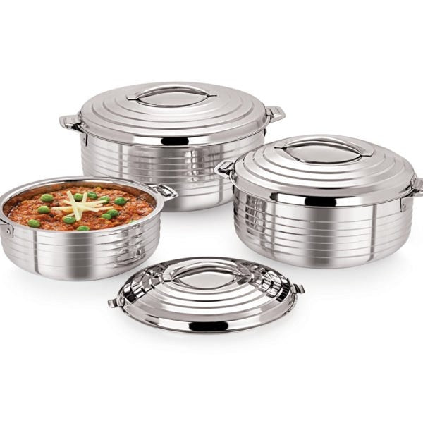 Caserola Termica din Inox, Cu Manere si Capac