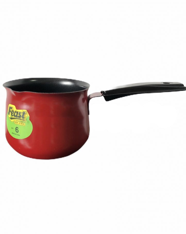 Ibric din Inox, Rosu, 9x7 cm, ceai, cafea, bucatarie, aragaz, incalzire