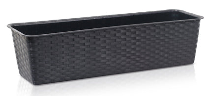 Jardiniera Ratan din Plastic, 39cm
