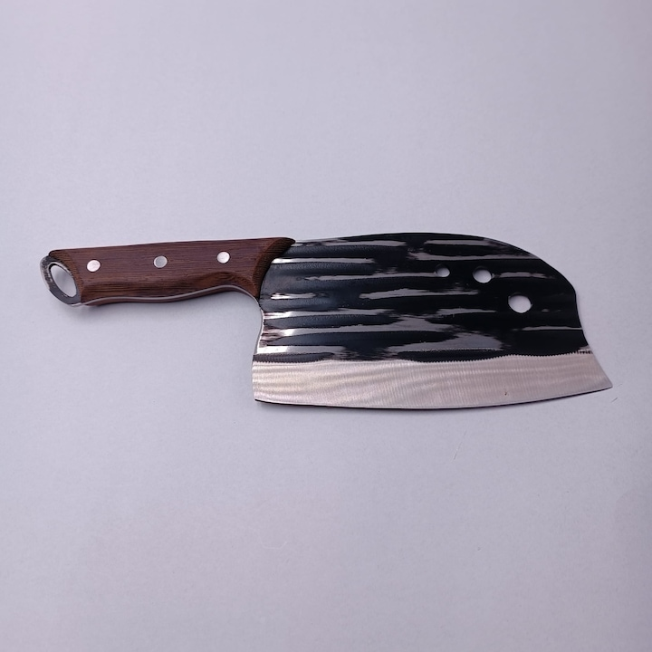 Cutit Satar, Lama Forjata, Maner Lemn , Agatatoare si Husa, 29/lama 18 cm, 400g