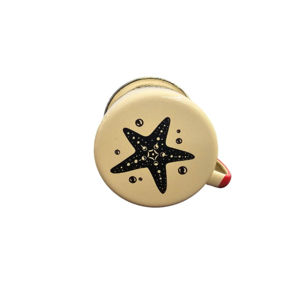 Cana Metalica Emailata, model Munte/Mare/Moto , 350 ml