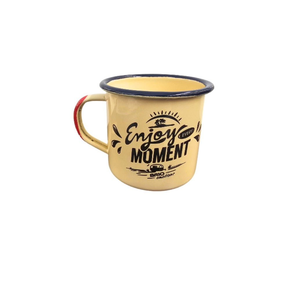 Cana Metalica Emailata, model Munte/Mare/Moto , 350 ml