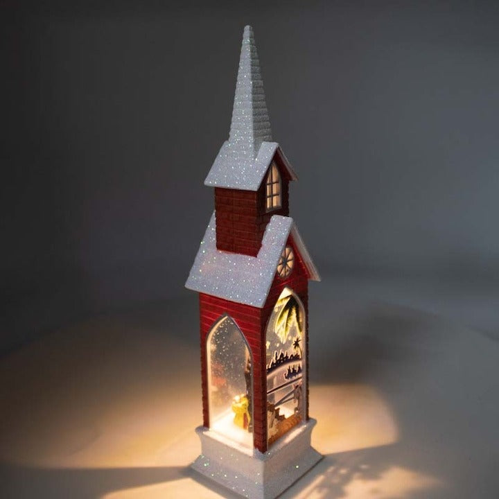 Decoratiune luminoasa, Capela Nasterii Domnului, cu LED, inaltime 21 cm