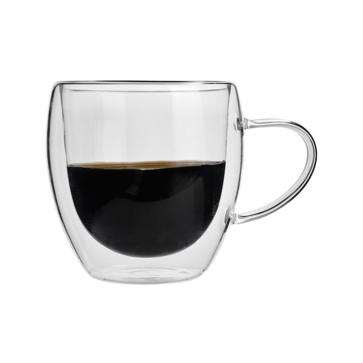 Cana de Cafea cu Pereti Dubli, Sticla Termorezistenta, 250ml ST1