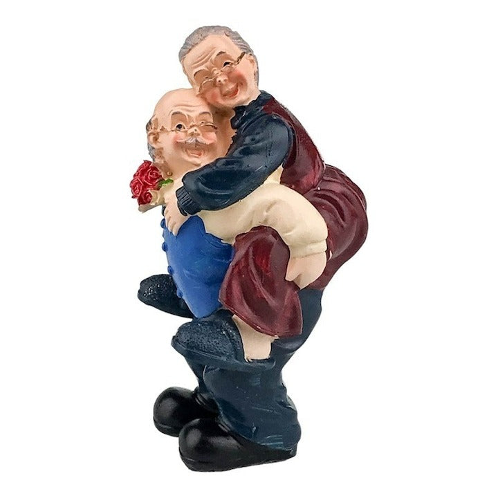 Statueta decorativa, Bunici in carca , 14 cm