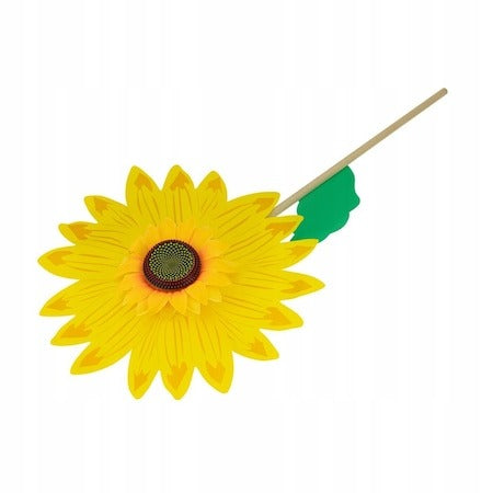 Morisca de Vant, Decor Gradina, Floarea Soarelui cu bat de lemn, 37 cm