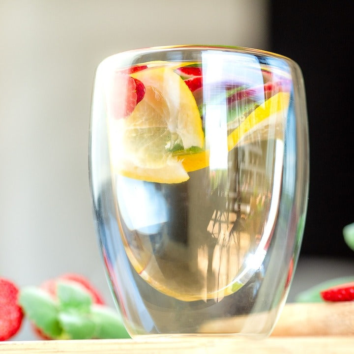 Pahar cu Pereti Dubli, Sticla Termorezistenta, 350ml ST2