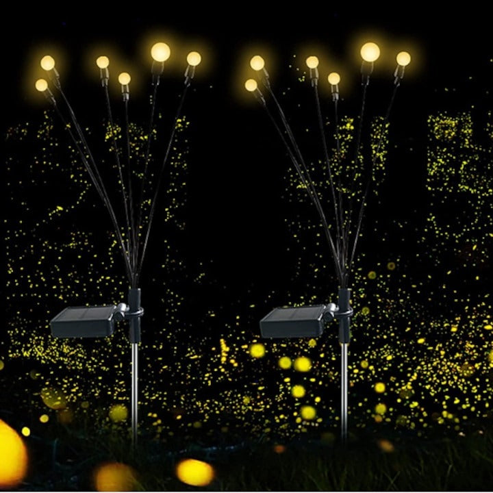 Lampa pentru gradina cu incarcare solara, waterproof, autonomie 12 ore, 70 cm