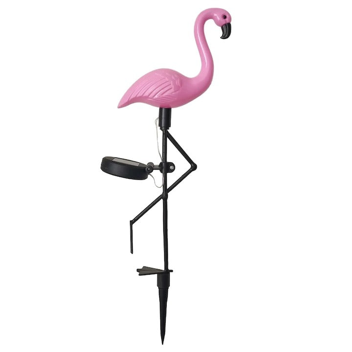 Lampa solara decorativa in forma de flamingo, becuri LED, 55 cm