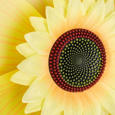 Morisca de vant decor gradina, Floarea Soarelui cu bat de lemn 37 cm