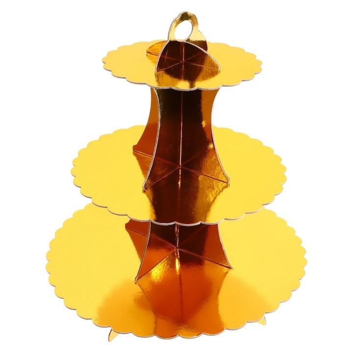 Etajera din carton pentru Prajituri, 3 nivele, 36 cm