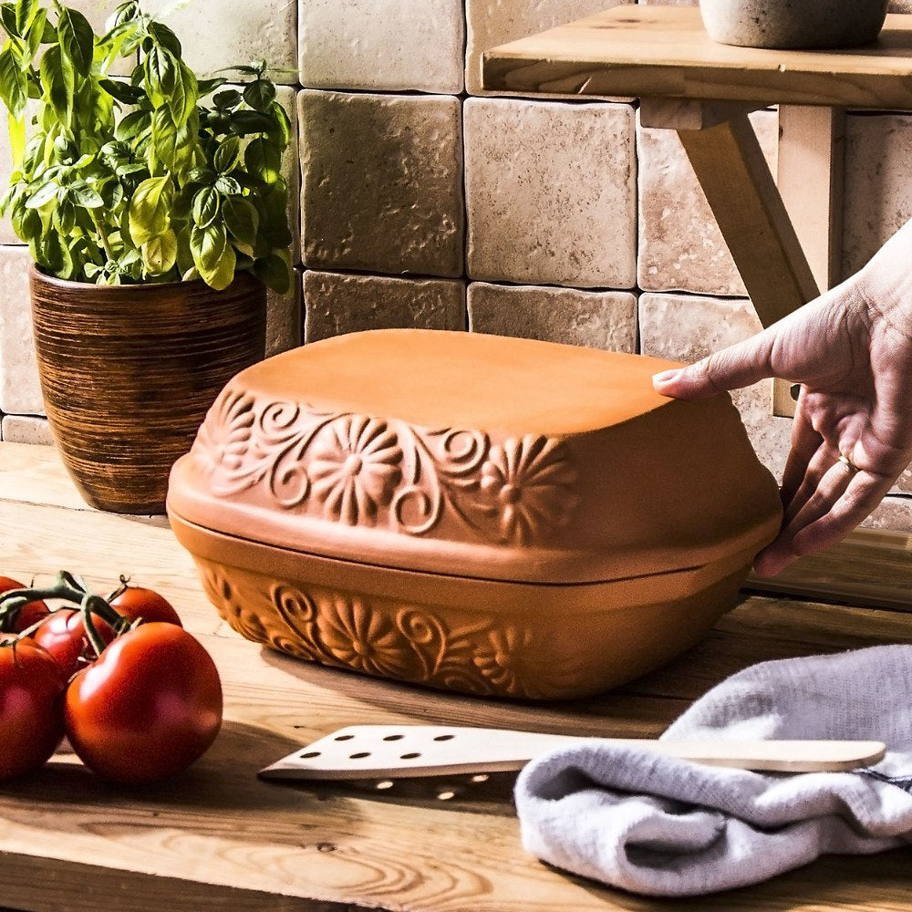 Oala din Lut cu capac pentru sarmale