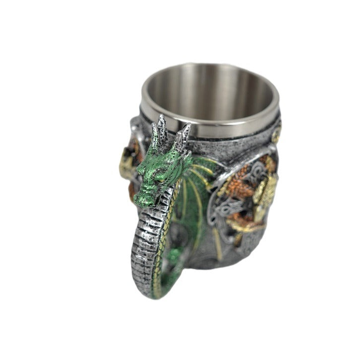 Halba Medievala din Rasina si Inox , cu Pereti Dubli , 500 ml