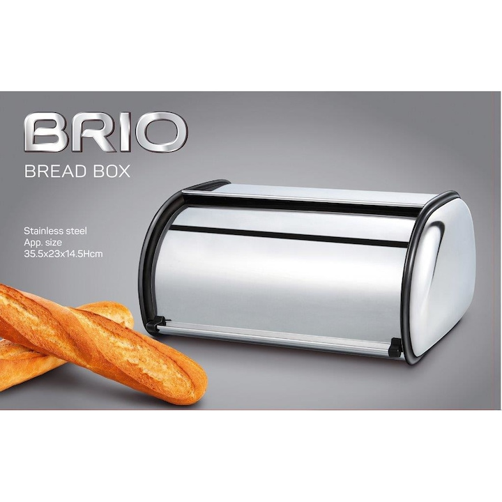 Cutie de paine, BRIO, 35.5*23*14.5cm, Otel inoxidabil