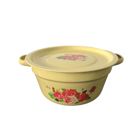 Castron cu Capac din Metal, 18x9 cm, mancare, bucatarie, frigider, depozitare mancare