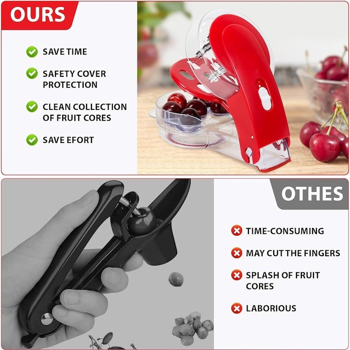 Aparat de scos samburi cirese/visine 6 in 1 , Manuala