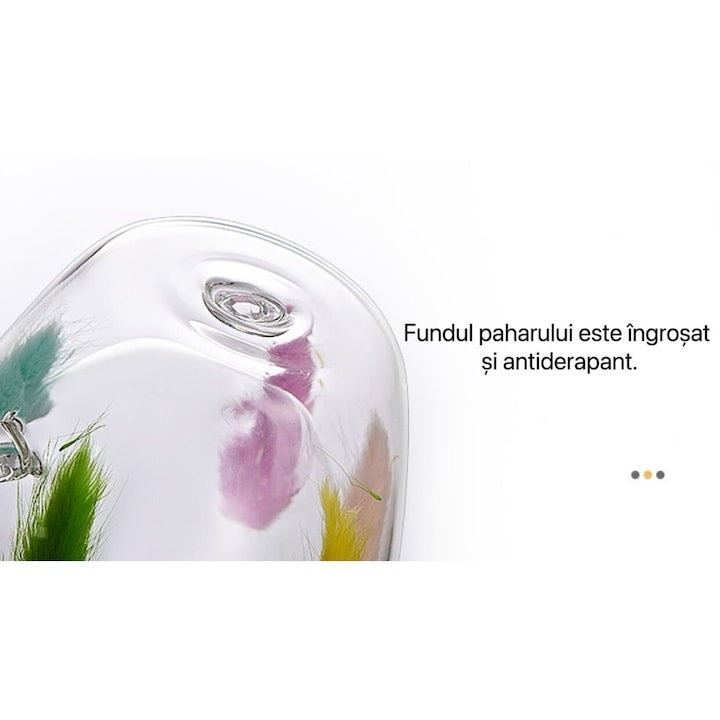 Cana pereti dubli cu Fulgi Colorati in Interior , 340 ml