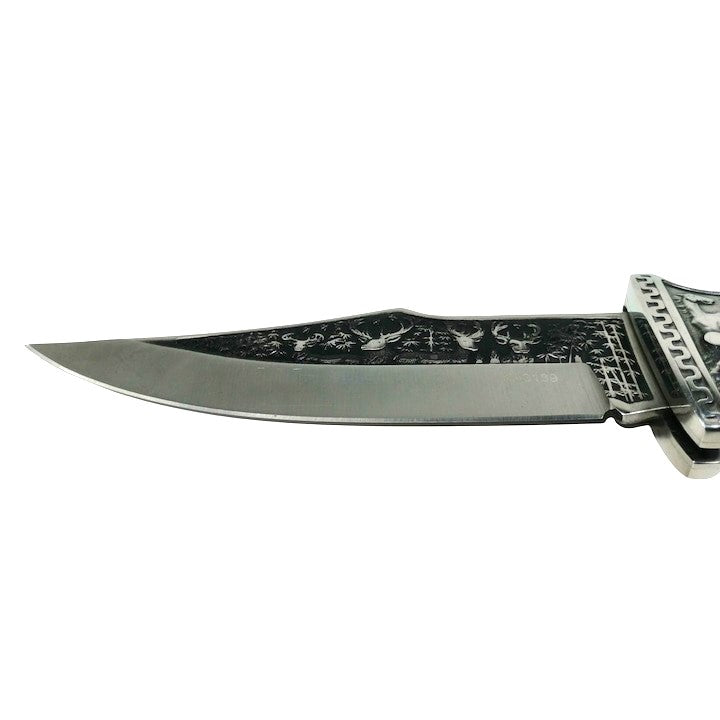 Briceag, otel inoxidabil, argintiu,husa neagra , 27.5 cm , 390 g