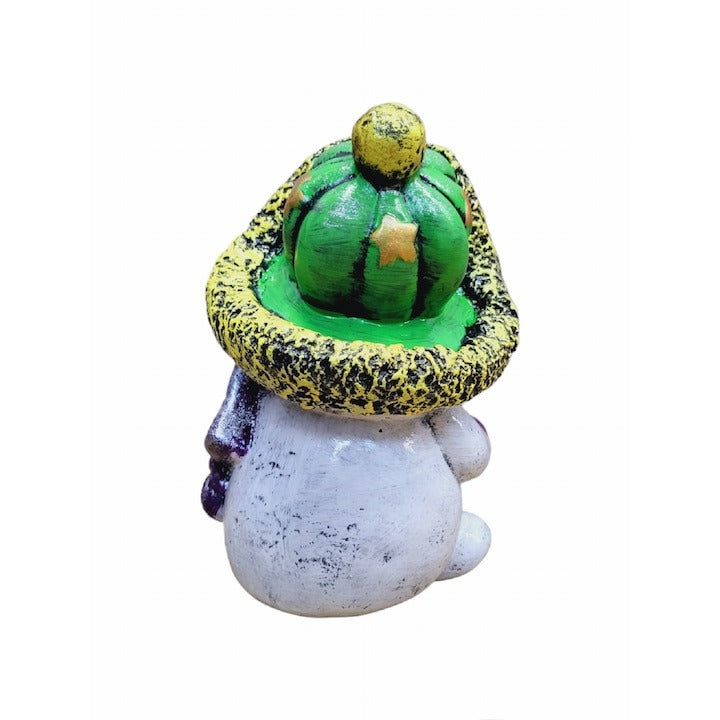 Figurina / Decoratiune Om de zapada,pictata manual,rasina,27 cm