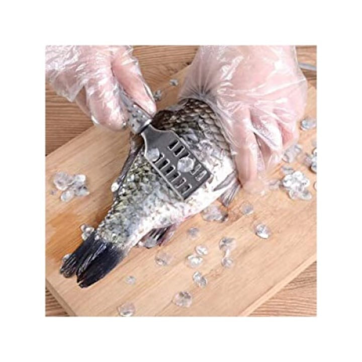 Curatator pentru Solzi de Peste, otel inoxidabil, design ergonomic, 18.5 cm