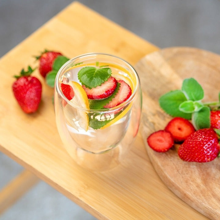 Pahar cu Pereti Dubli, Sticla Termorezistenta, 350ml ST2