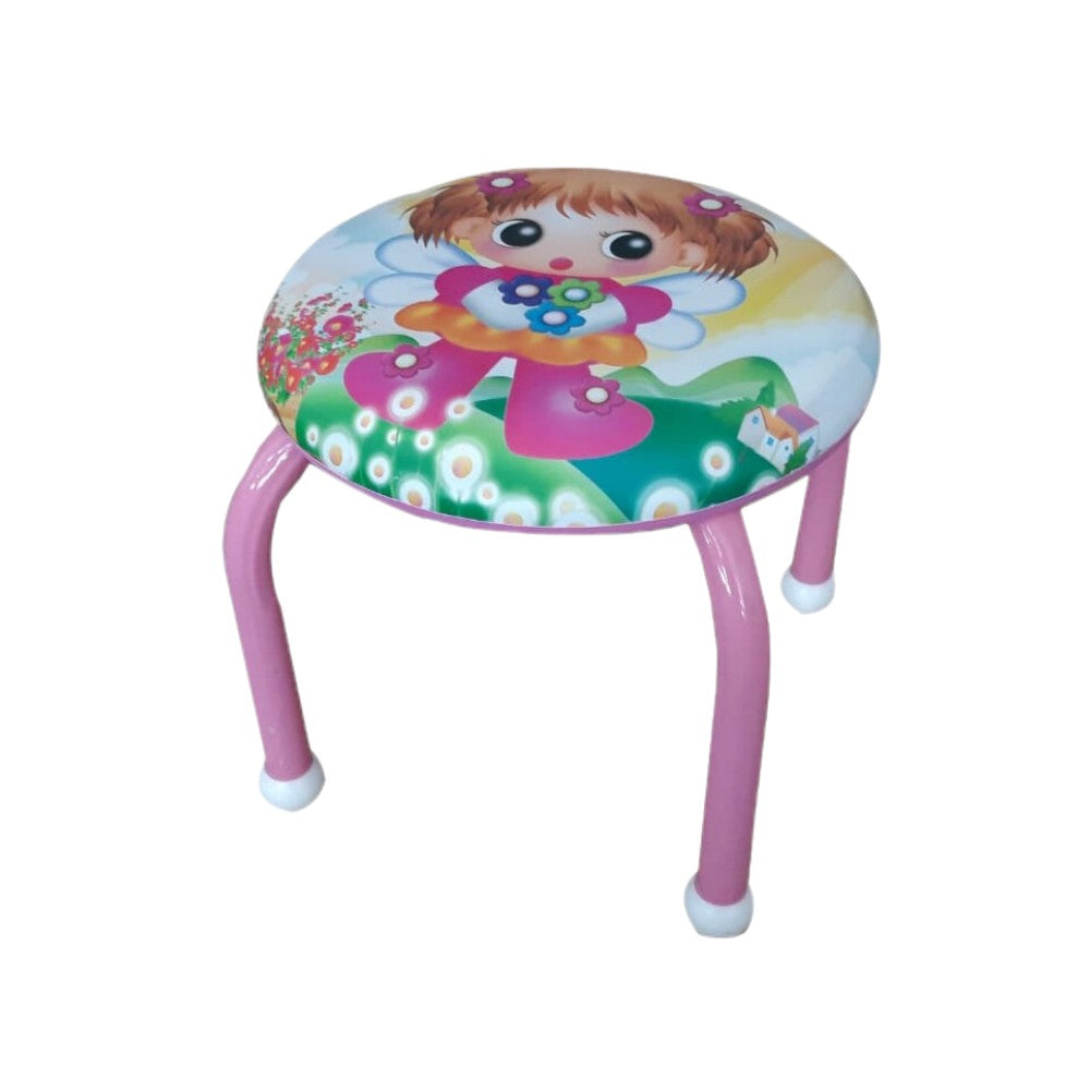 Scaun metalic pentru copii, sezut moale, 26x26 cm