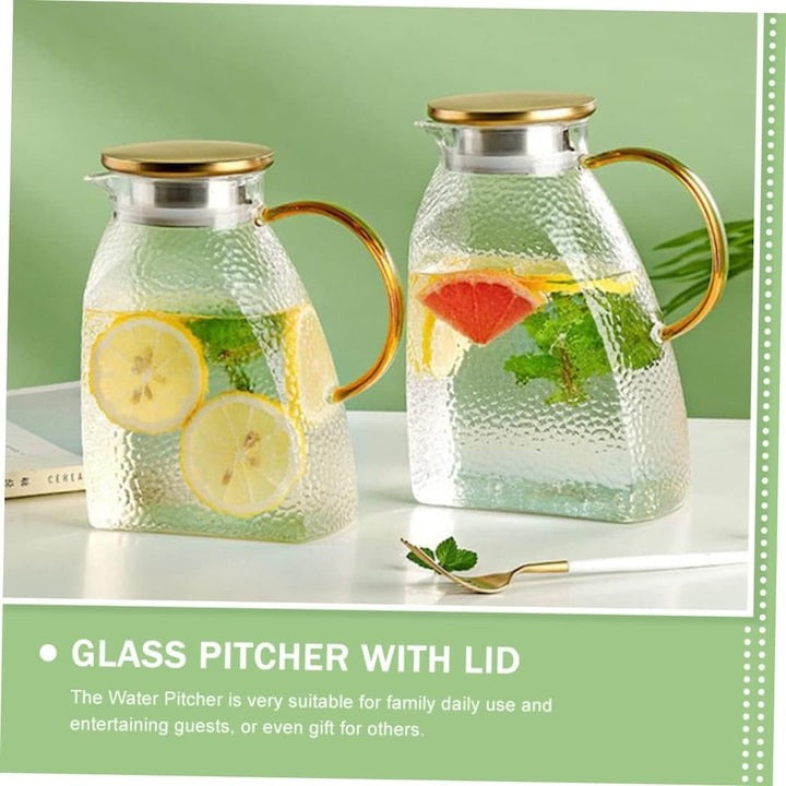 Carafa Sticla , 1800 ml, cu capac metalic