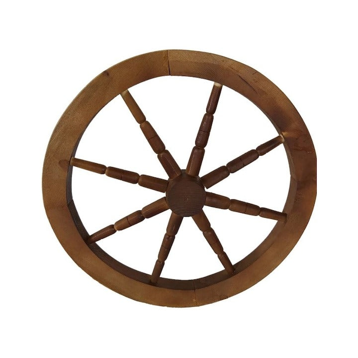 Roata Rustica Decorativa pentru Gradina, Lemn