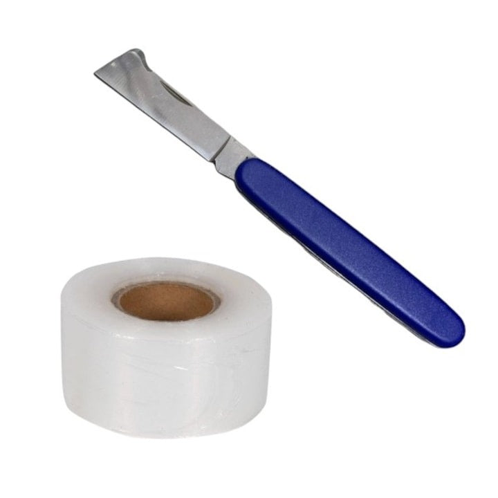 Cutit pliabil pentru Altoit , Inox/Plastic 16.5 cm,57 g, maner ergonomicBanda pentru altoit