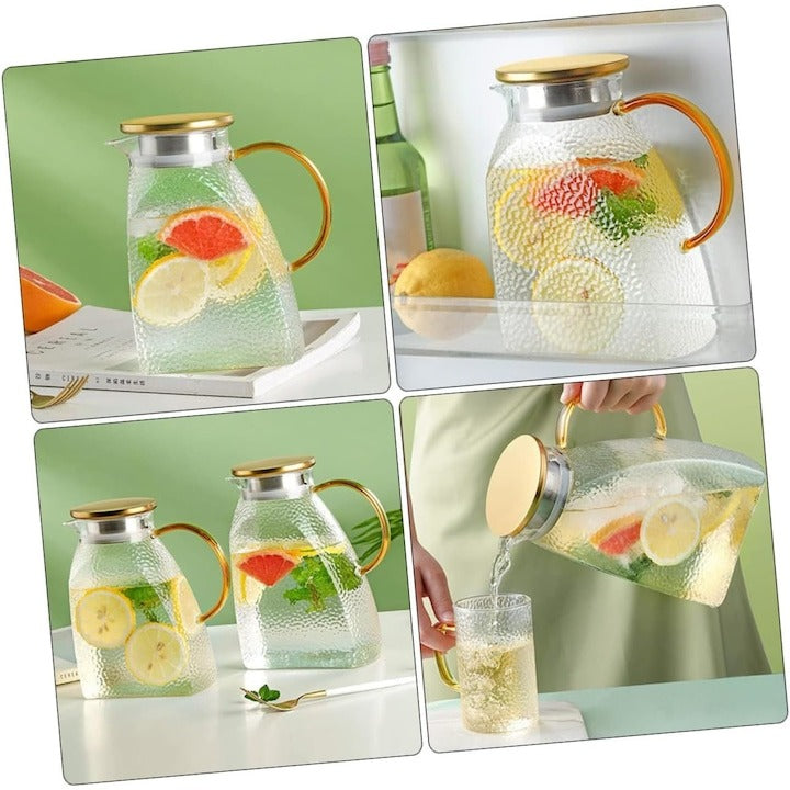 Carafa Sticla , 1800 ml, cu capac metalic