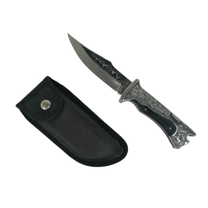 Briceag, otel inoxidabil, argintiu,husa neagra , 27.5 cm , 390 g