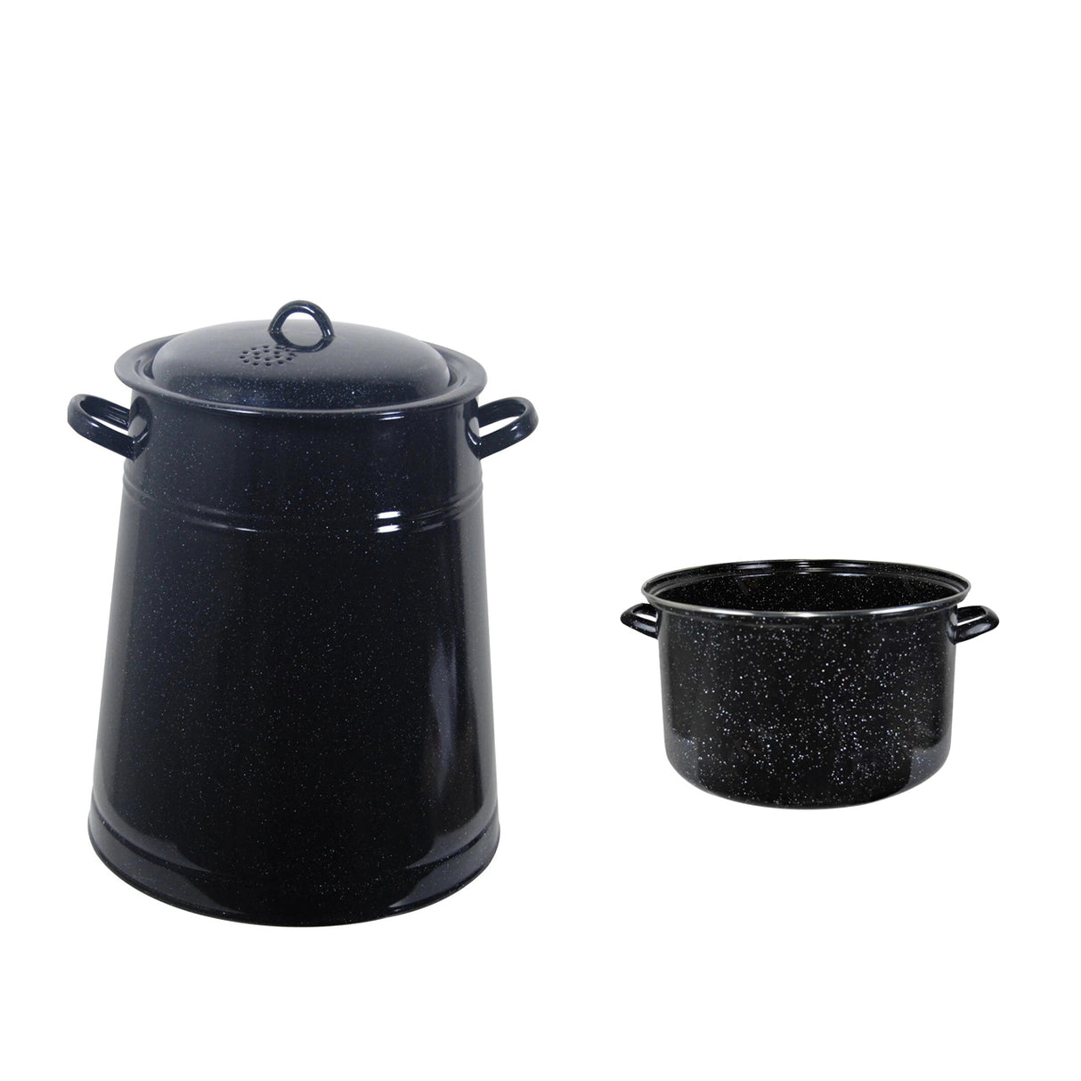 Pachet - Bidon untura, garnita emailata 10 l cu capac si Oala Emailata 30 litri, fara capac