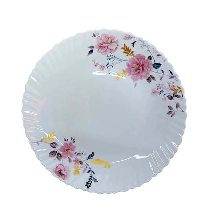 Platou intins opal, model floral, 26.5 cm