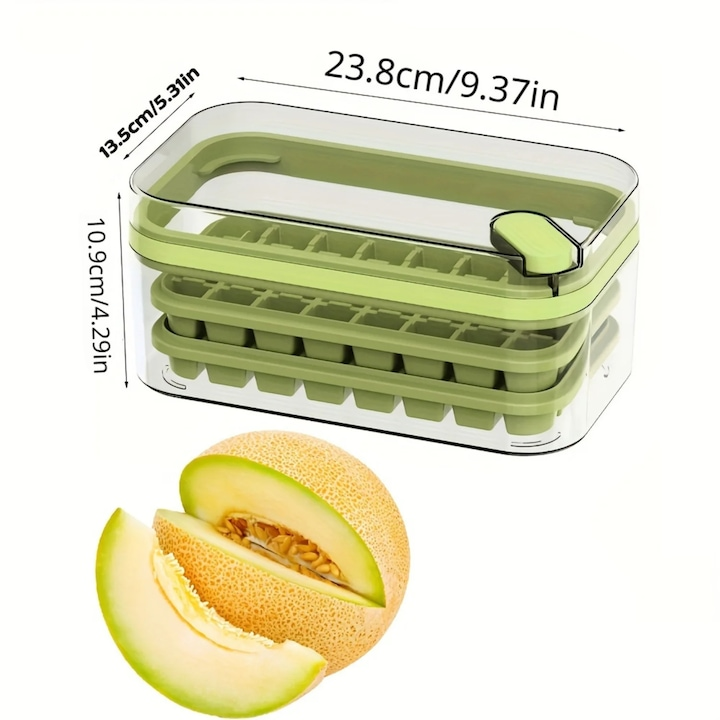 Cutie de gheata din silicon, 64 compartimente
