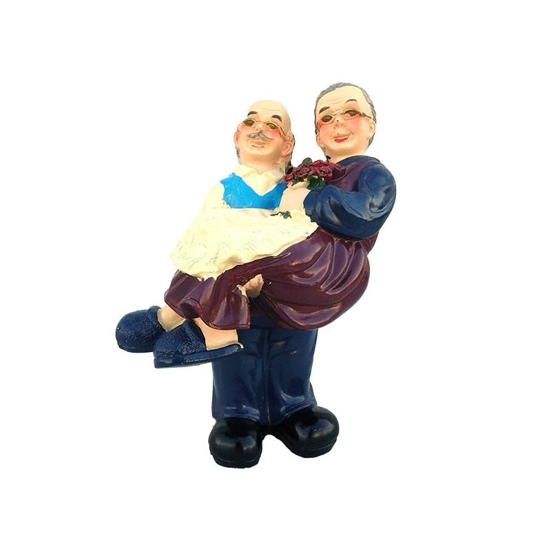Figurina Bunic cu Bunica in brate 10×15 cm