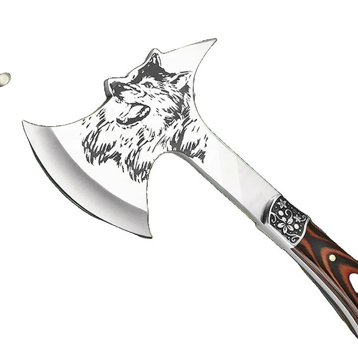 Topor Vanatoare Lup, otel inox/ lemn , 30 cm ,735 g