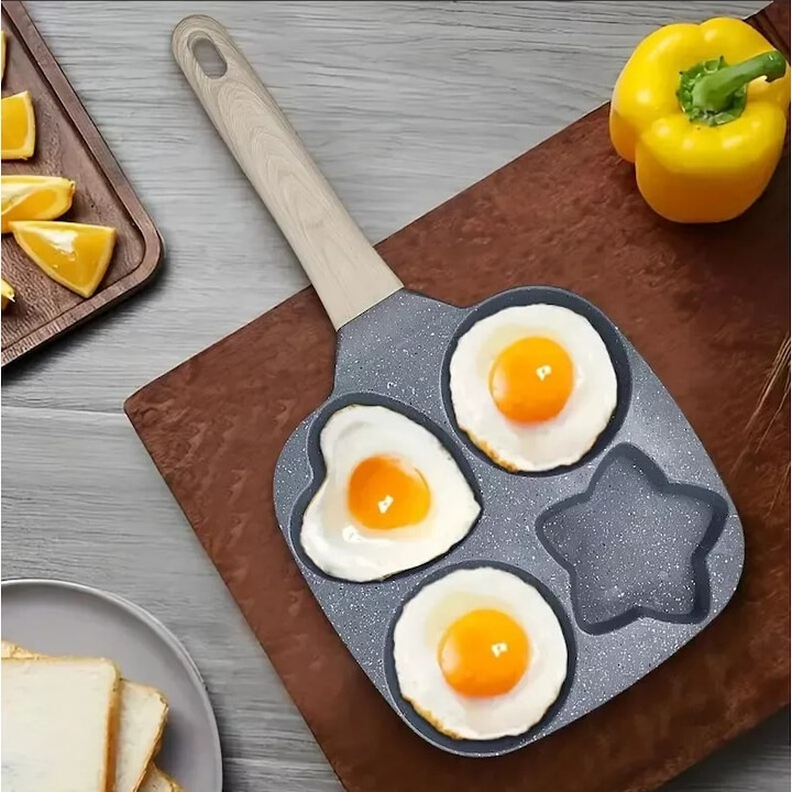 Tigaie cu 4 compartimente din ceramica antiaderenta ,