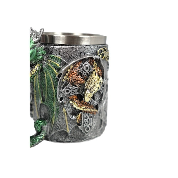 Halba Medievala din Rasina si Inox , cu Pereti Dubli , 500 ml