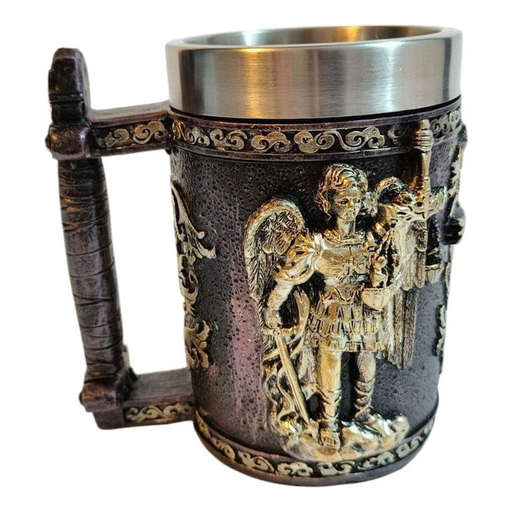 Halba Medievala din Rasina si Inox , cu Pereti Dubli , 500 ml