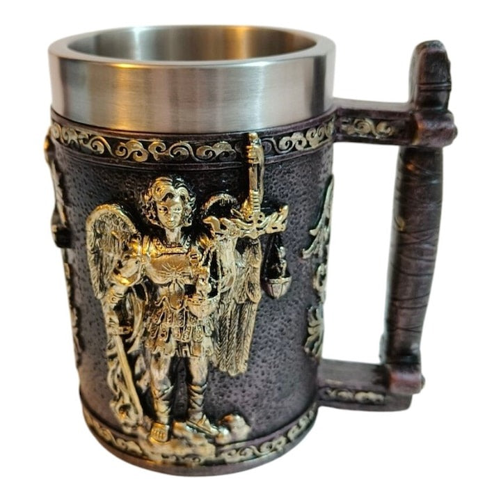 Halba Medievala din Rasina si Inox , cu Pereti Dubli , 500 ml