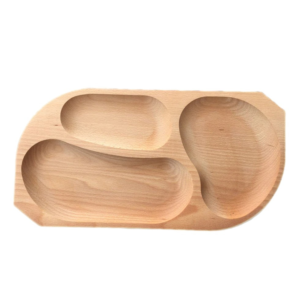 Platou din lemn, compartimentat