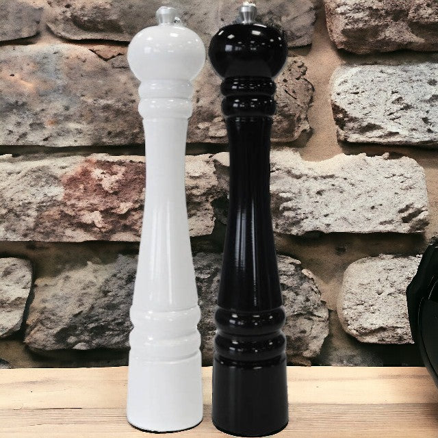 Set 2 Rasnite din Lemn pentru Sare si Piper, 30 cm