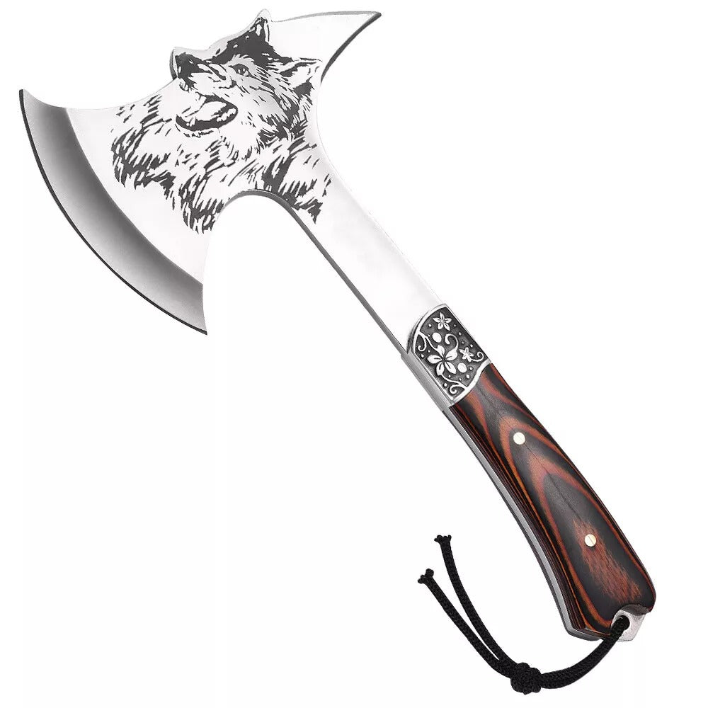 Topor Vanatoare Lup, otel inox/ lemn , 30 cm ,735 g