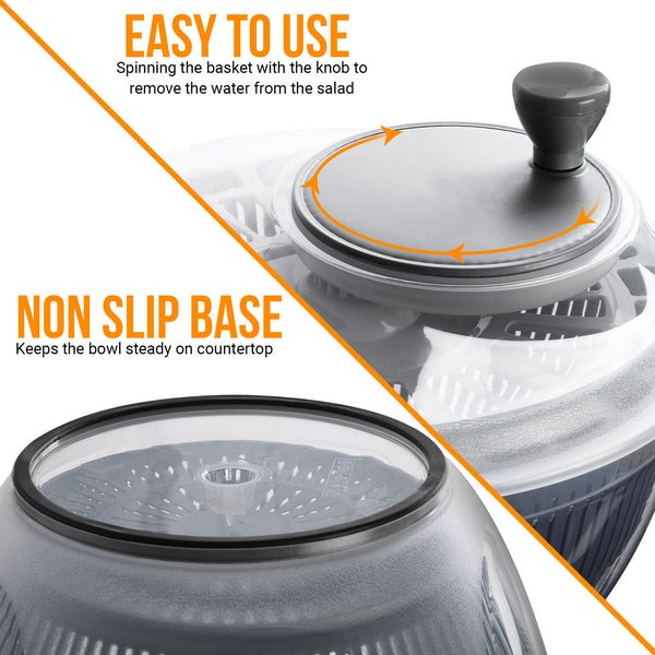 Uscator salata cu centrifuga , 4.75 L