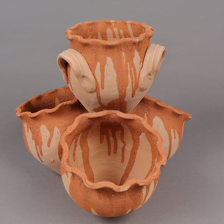 Ghiveci Ceramic cu 4 buzunare, pentru gradina/foisor, 35x30 cm