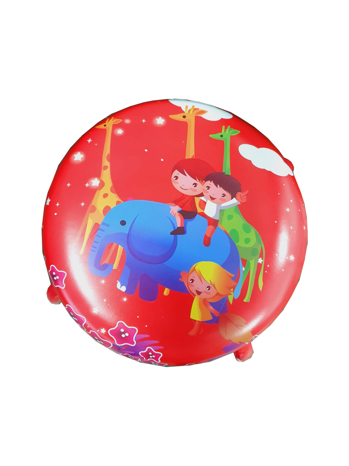 Scaun Metalic pentru Copii, Sezut Moale cu Sunet, 26 x 26 cm